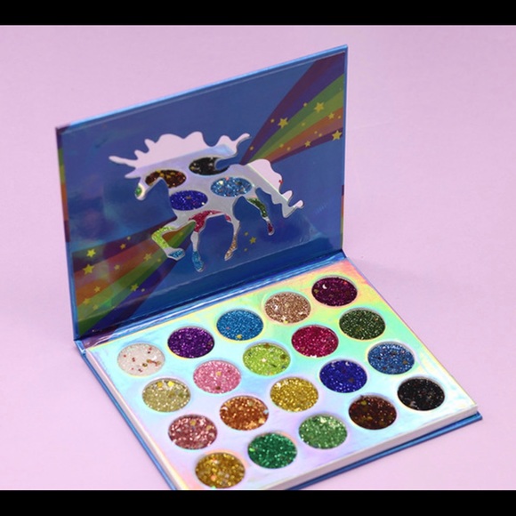 NWT Unicorn Glitter Sparkle Eyeshadow Palette - Picture 1 of 8